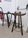 3 brutalist stool hats