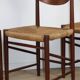 Série de 4 chaises scandinave Peter Hvidt – teck & corde - Années 60