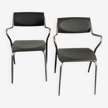 Pair of Effezeta Luna Dining Chairs