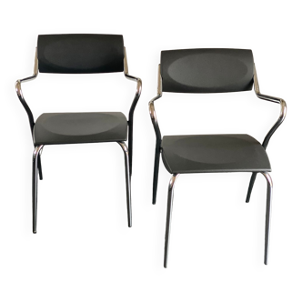 Pair of Effezeta Luna Dining Chairs