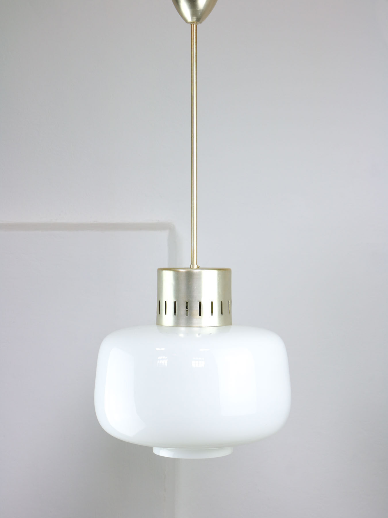 Mid-century Opaline Pendant Lamp