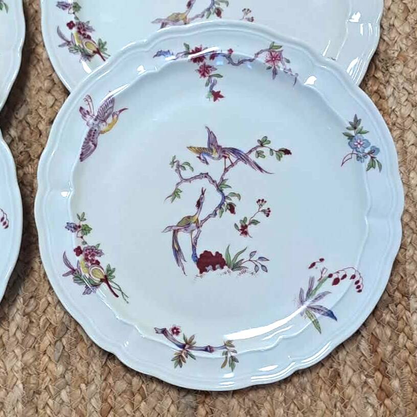 4 flat plates Bernardaud model Chantilly