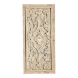 Polychrome carved wooden panel, wall element, old object