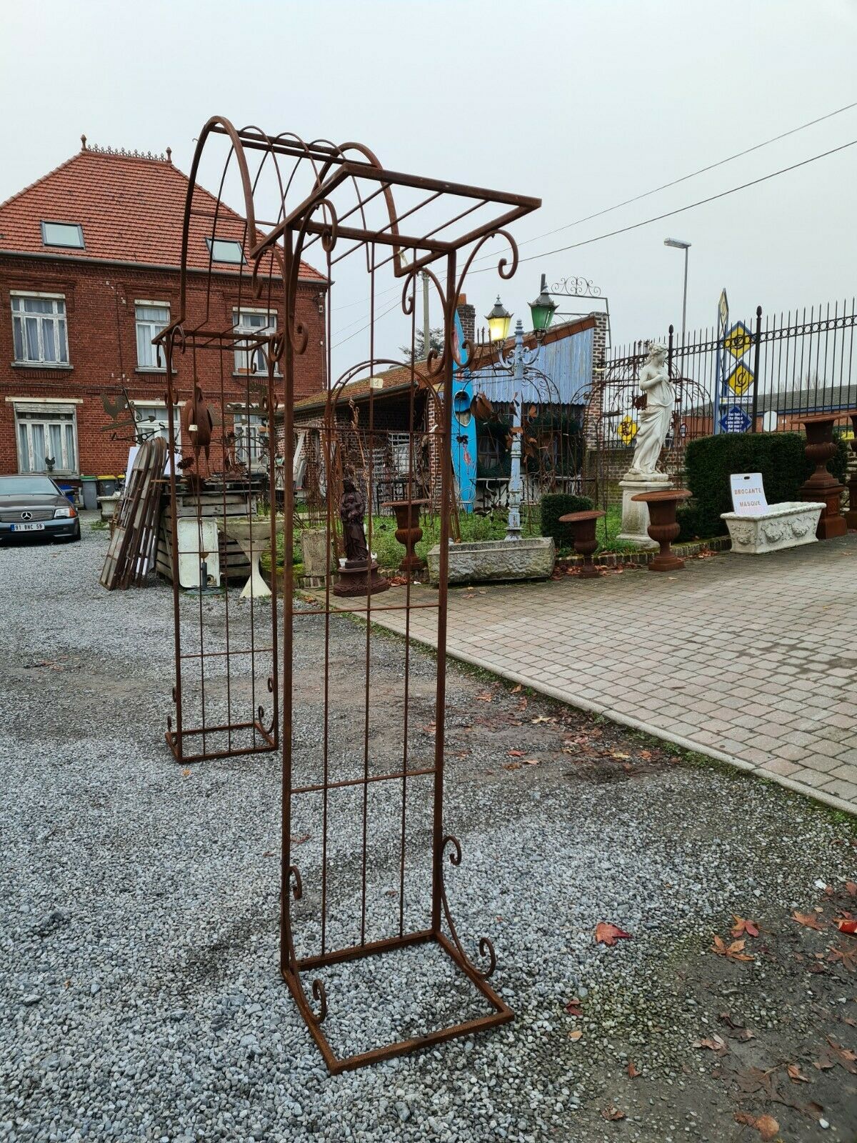 Wrought iron garden arch