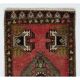 Handmade Accent Rug. Vintage Door Mat. Turkish Seat Cover. Entryway Mat. Kitchen Rug