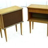 2 nightstands vintage 1970