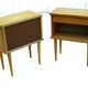 2 tables de chevet vintage 1970