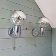 Pair of Space Age wall sconces, Motoko Ishii, Staff Leuchten, 1970