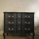 Black vintage chest of drawers