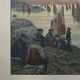 Lithograph by Henri Rivière Au Vent de Noroît - The Old Ones