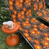 Pair of vintage sunbeds