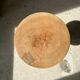 Side table, end of sofa in natural mango monoxyl conical tray H:50cm