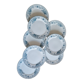 Set of 7 iron clay plates