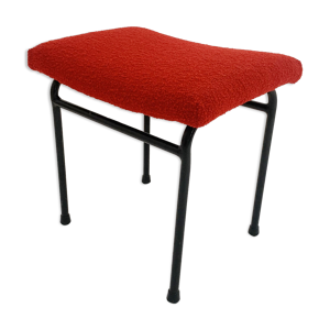 Tabouret en tissu boucle
