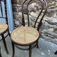 Set of 6 Thonet Fischel restaurant bistro chairs mismatch curved wood