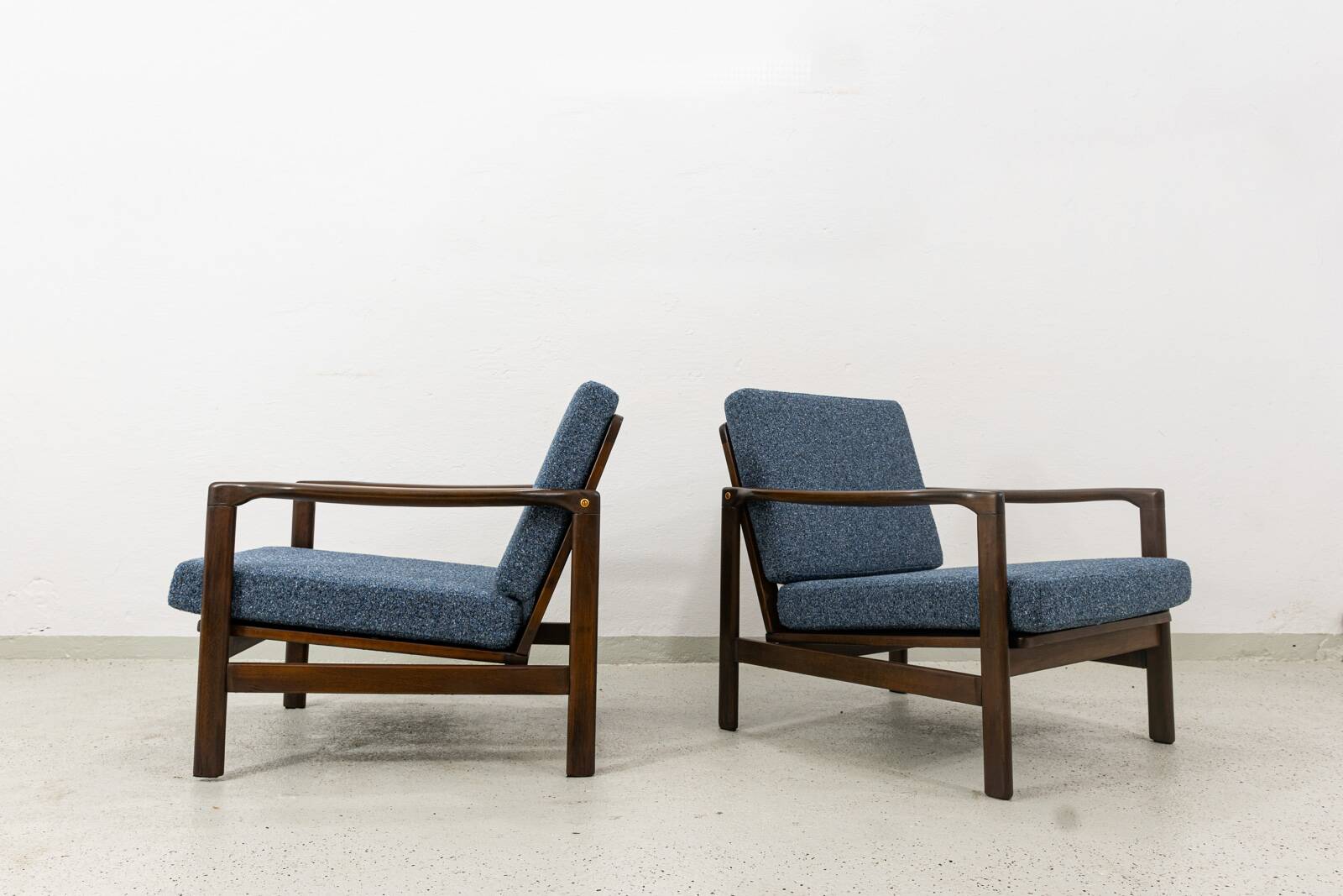 Fauteuil des années 60 par Zenon Bączyk, Pologne.