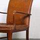 Vintage leather armchair of Danish design