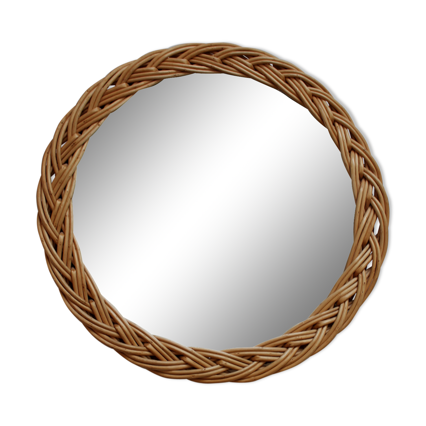 Rattan mirror diameter 23cm