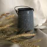 Enamelled milk jar, kitchen decoration