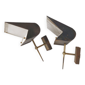 Paire d'appliques vintage