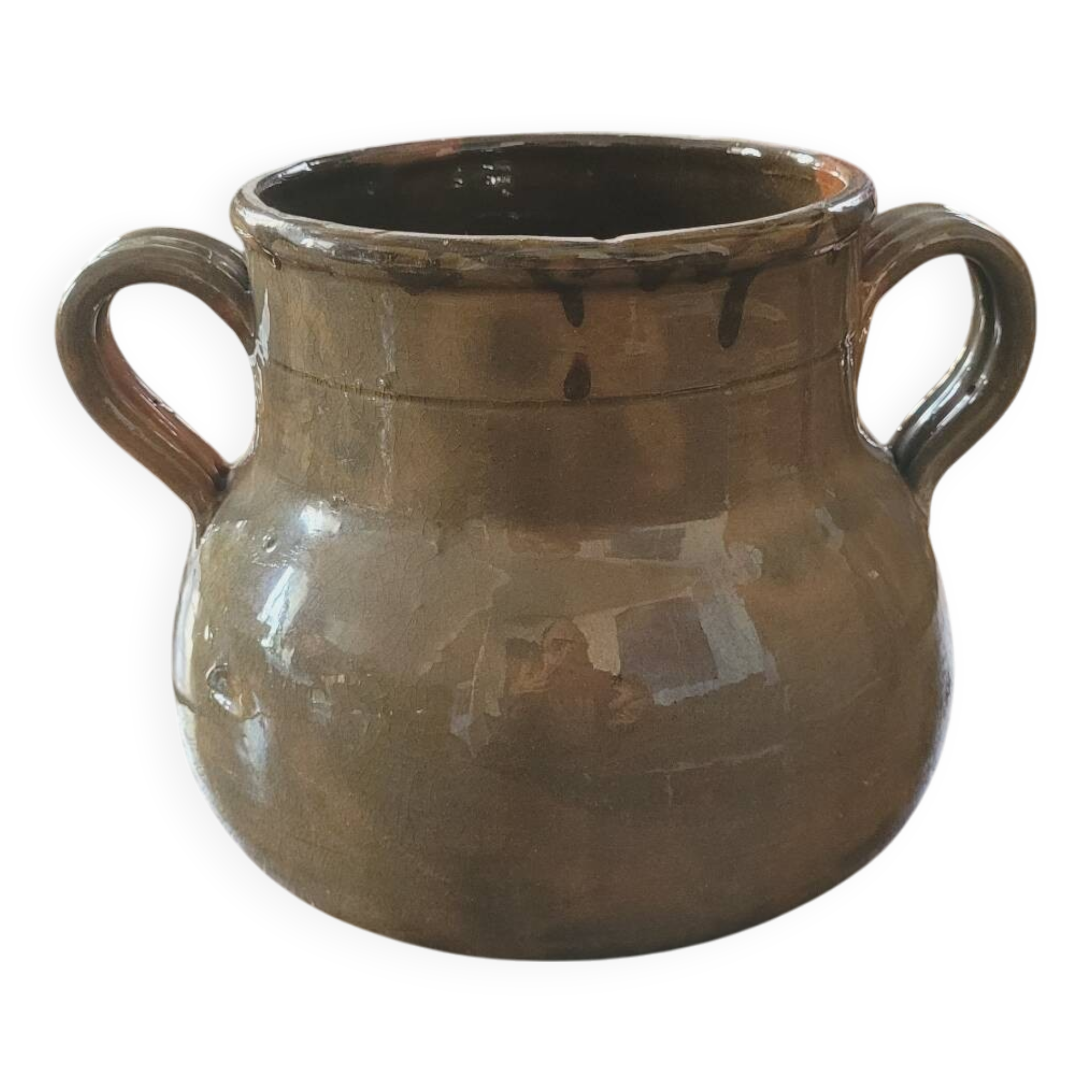 Vallauris 50s glazed ceramic pot