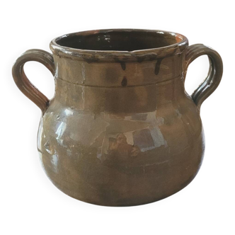 Vallauris 50s glazed ceramic pot