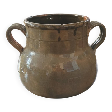 Vallauris 50s glazed ceramic pot