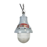 Grey industrial explosion proof light from Crouse-Hinds, 1970s