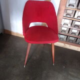 red moumoutte fabric chair 1960