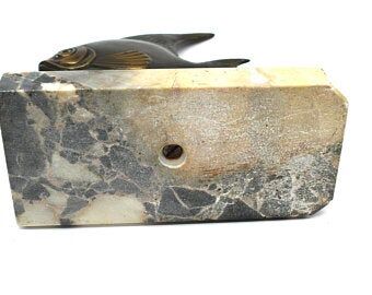 Paper press marble art deco fish