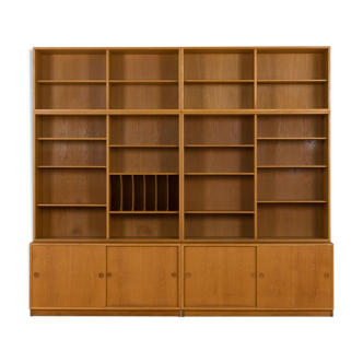 Modular oak shelving unit by Borge Mogensen for Karl Andersson & Soner