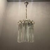 Italian Murano glass trilobi light pendant, 1960s