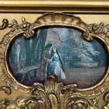 Old trumeau 146cm/89cm old mirror