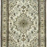 Handmade contemporary oriental 1970s 211 cm x 287 cm blue carpet