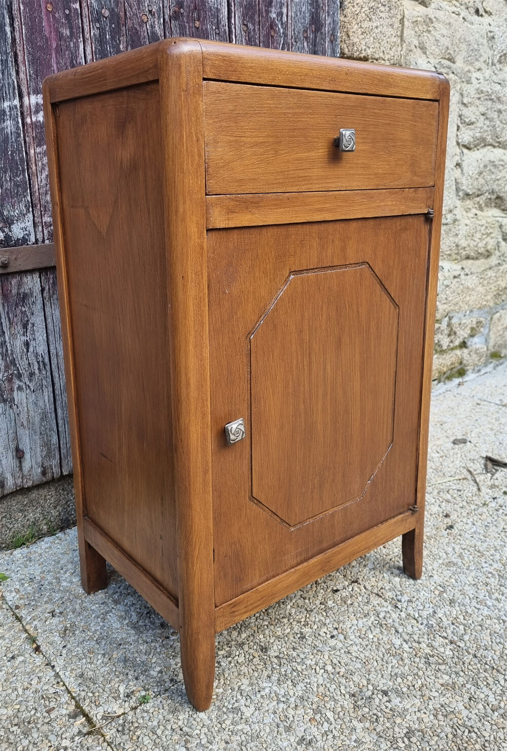 Storage cabinet of floor, wood, vintage, 50s