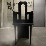Room Studio Primitive and Modern Oak Sculptural Chair