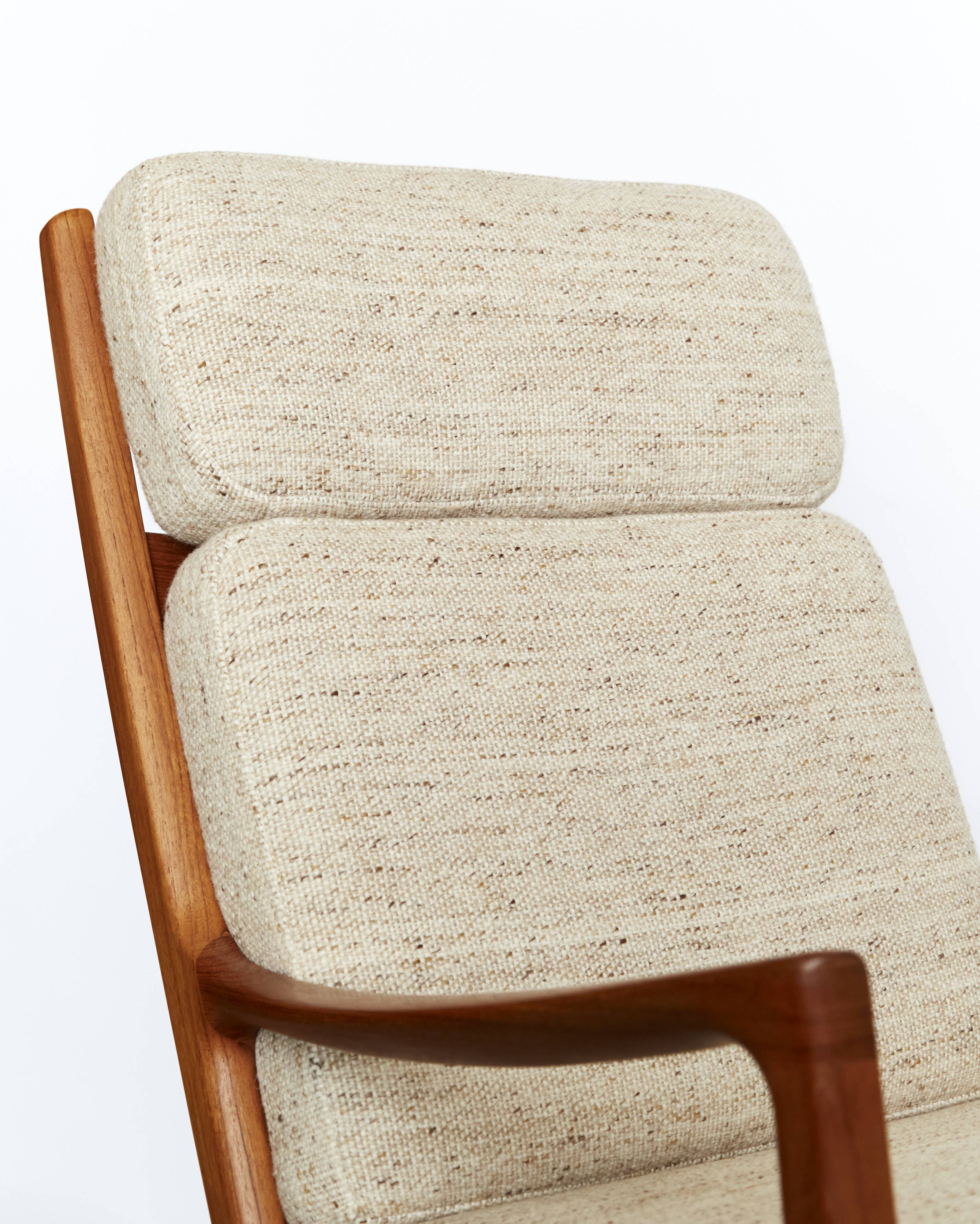 Mid-Century "Senator" Highback Chair by Ole Wanscher for Peter Jeppesen