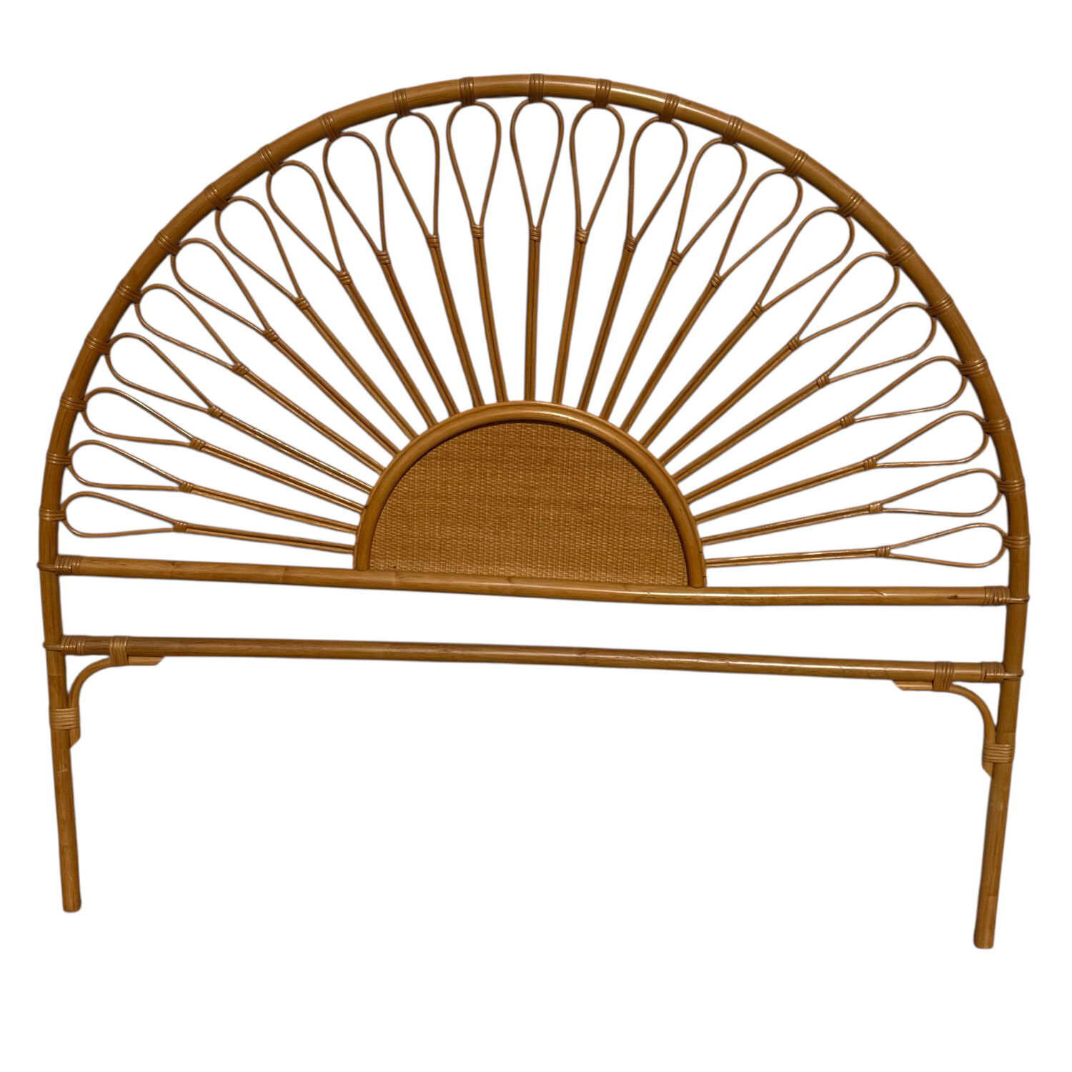 Rattan headboard, France 1960s