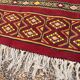 Vintage Boho Chic Berber Kilim Rug 200x115 Wool Tunisia Red