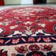 Antique handmade wool Malayer rug 4.9' x 8.6' circa 1920s - 1C1285
