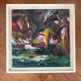 Peinture acrylique encadrée