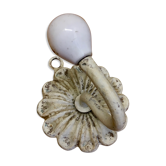 Patère patine blanc shabby chic