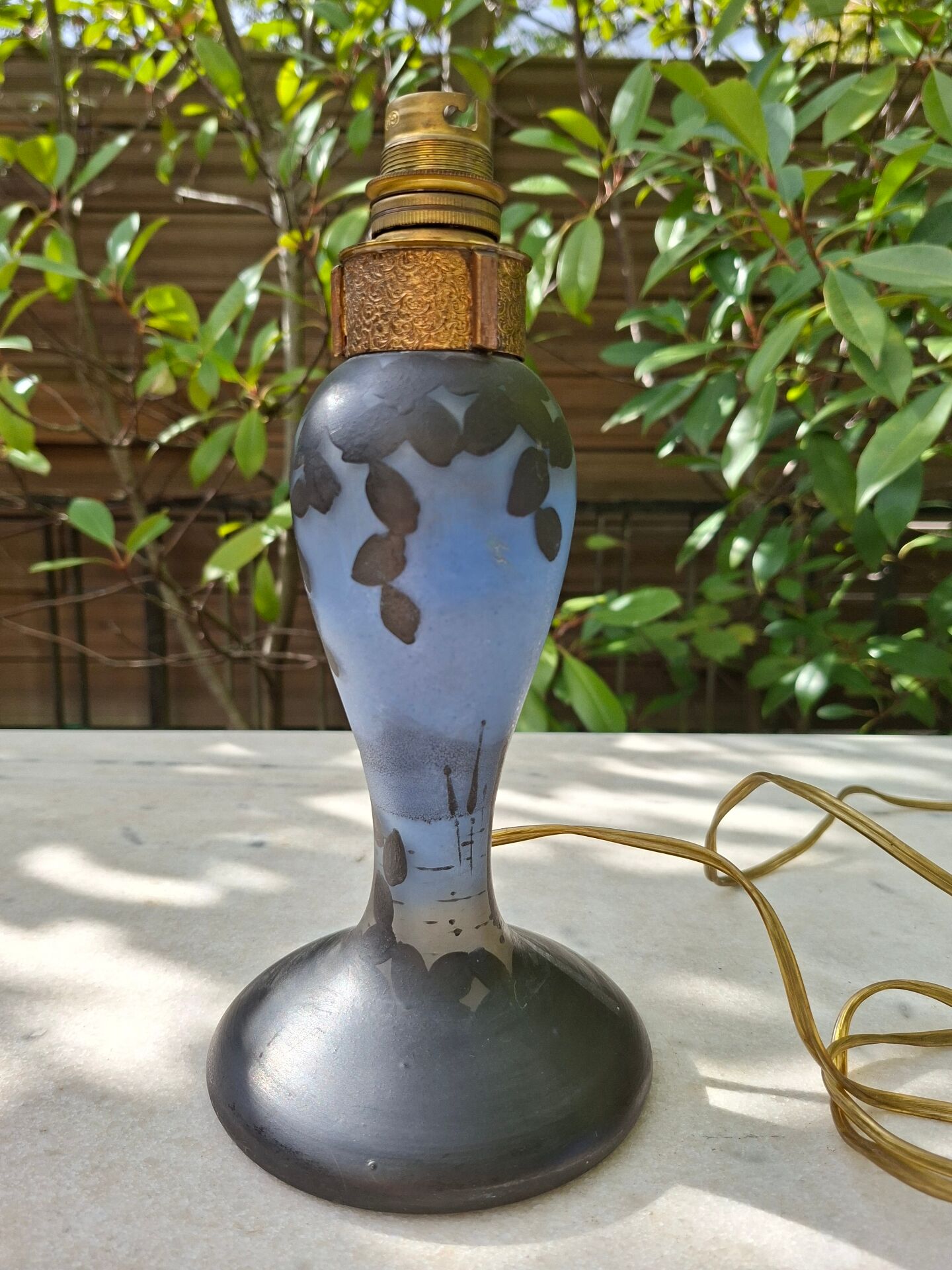 Pied de lampe art nouveau