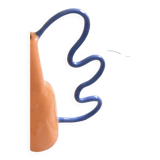Vase orange et bleu