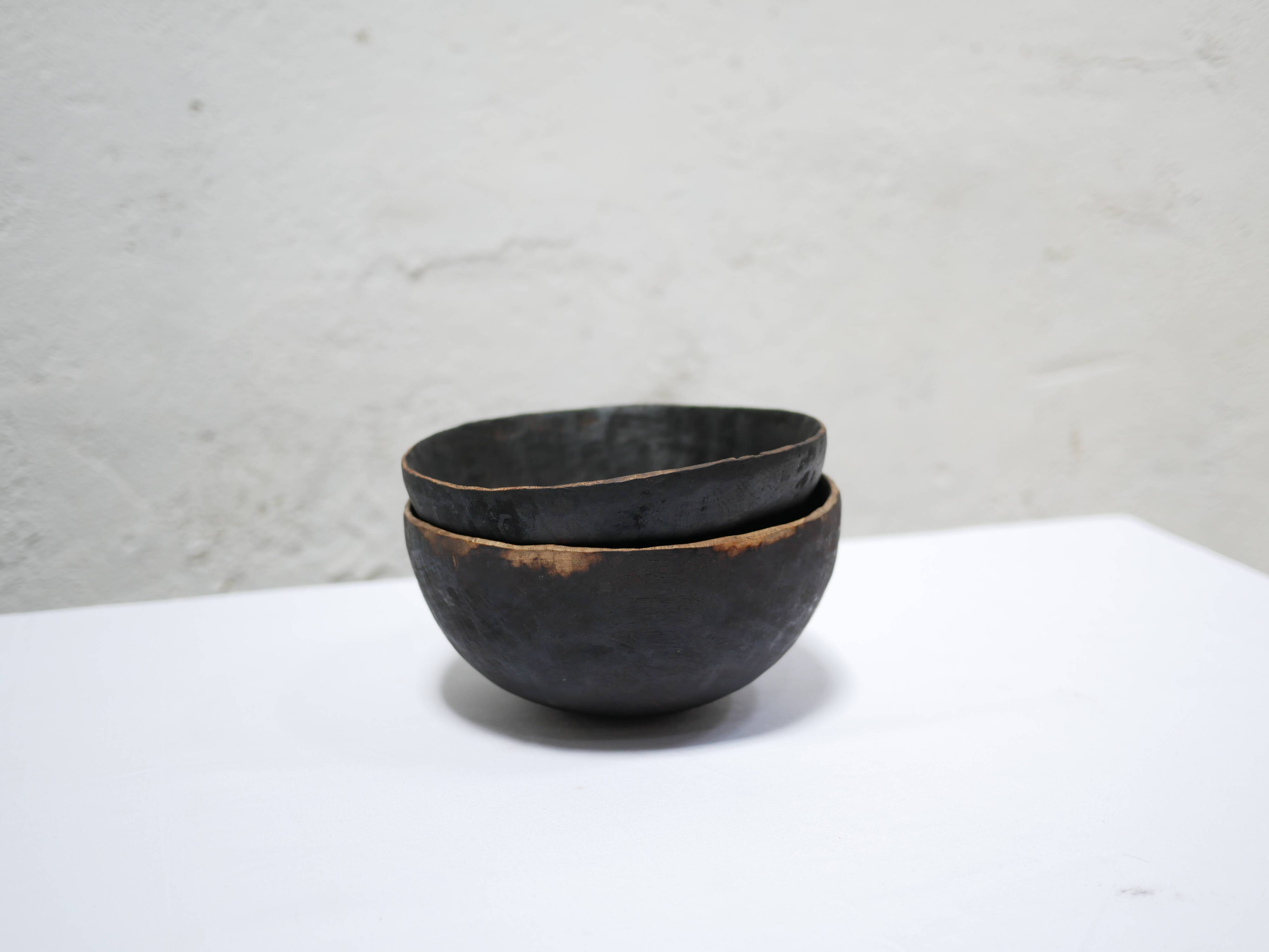 Old African wooden bowl