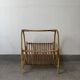 Vintage bamboo magazine rack
