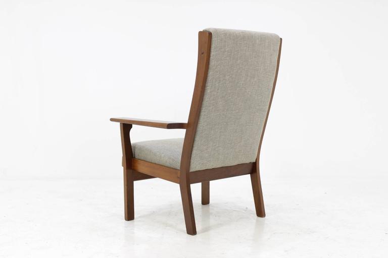 Vintage GE181A high back easy chair by Hans Wegner for Getama