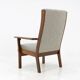 Vintage GE181A high back easy chair by Hans Wegner for Getama