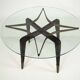 Rare mid-century round coffee table by Paolo Buffa, Italy, 1950s.