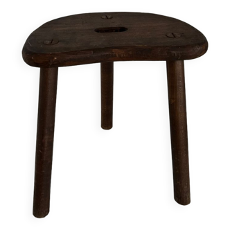 Tabouret de ferme tripode